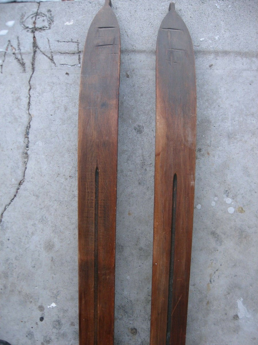アンティーク木製スキーストック アンティーク木製スキーストック