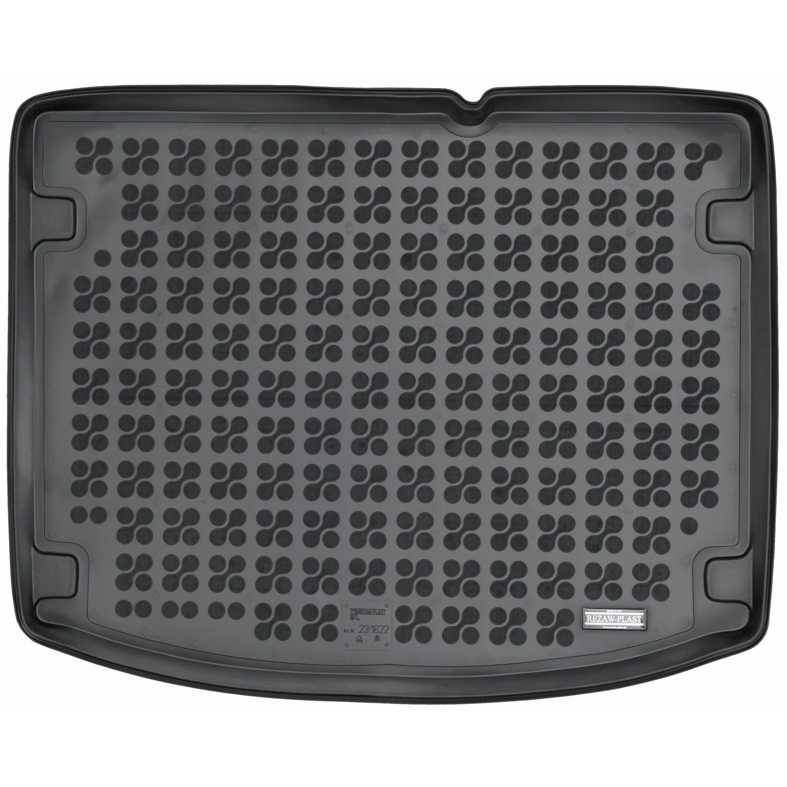 Tapis de coffre en caoutchouc Rezaw-Plast pour Suzuki Vitara II noir depuis 2018