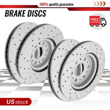 Front Rear Drilled Slotted Brake Rotors for Buick Enclave Cadillac XT5 XT6 2021