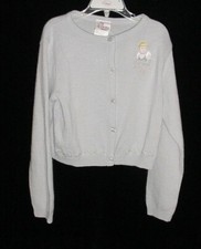 EUC Disney Store Girls PRINCESS CINDERELLA Cardigan Sweater Sz 7/8 VHTF