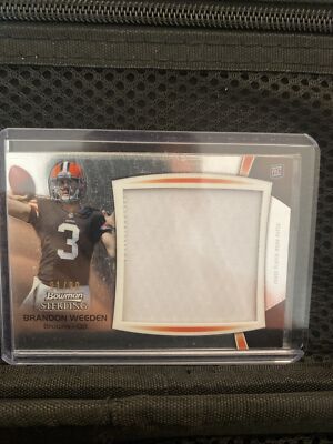 2012 Bowman Sterling Brandon Weeden Rookie Jersey  /99 Clevland Browns