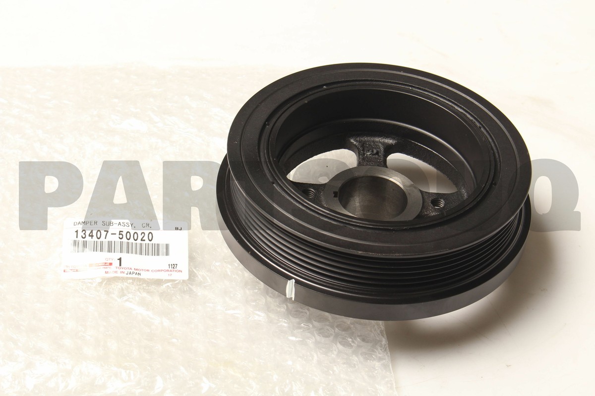 1340750020 Genuine Toyota DAMPER SUB-ASSY, CRANKSHAFT 13407-50020