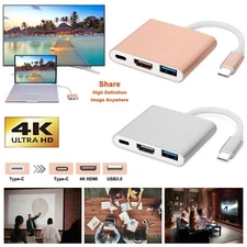 For iPhone 15 Plus 15 Pro Max/Pro USB Type-C to HDMI Mirror Cable 4K HD Adapter