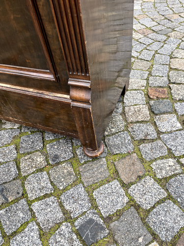 1/6/125 Kleiderschrank Wäscheschrank 2-türig Nußbaum ? Gründerzeit um 1890 - Bild 5 von 14