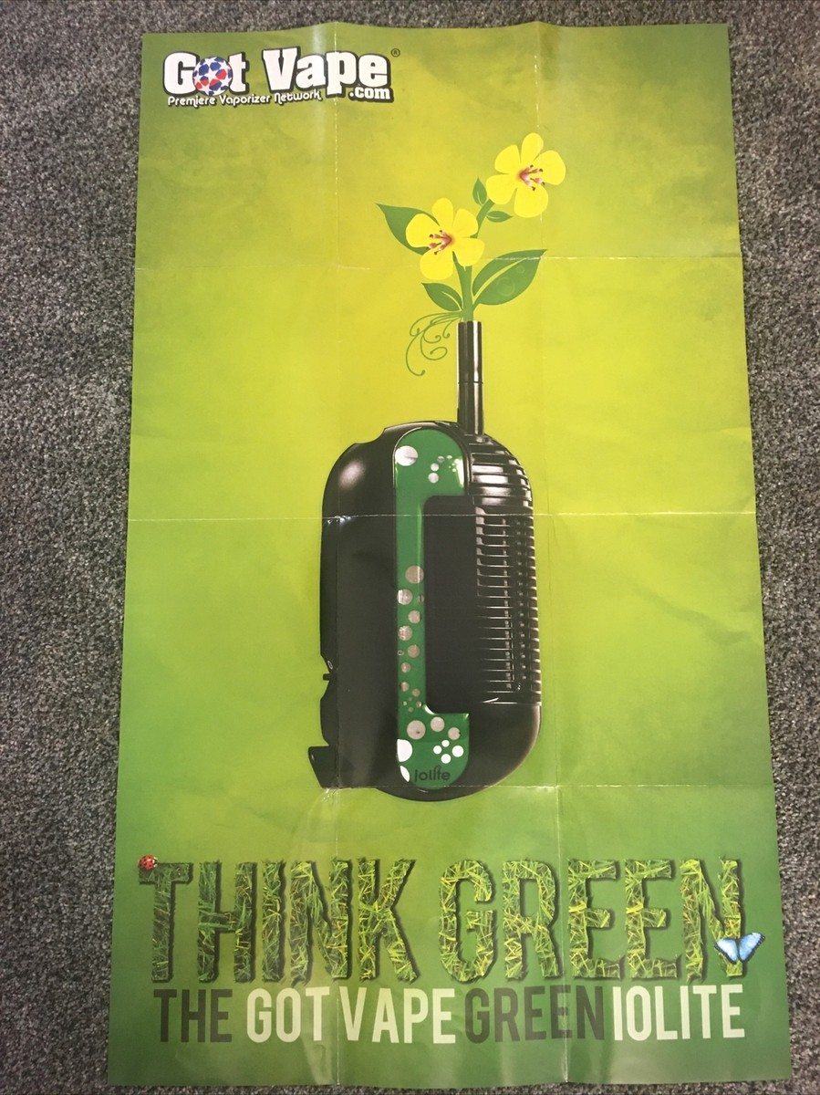 GOT VAPE Vintage advertisement poster Think Green GOT VAPE Vintage advertisement poster Think Green