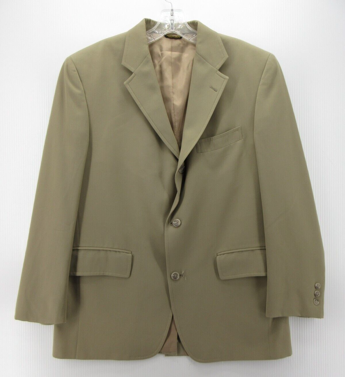 J Press Sport Coat Men 41 Brown Blazer Pure Wool Jacket Business 3 Button