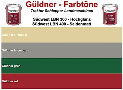 Südwest LBN Premium Lack - GÜLDNER - Farbe Traktor Schlepper Landmaschinen