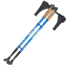 Hiking Walking Sticks Anti Shock Trekking Poles Nordic Walking Cane Aluminum New