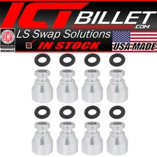 Fuel Injector Spacer Set of 8 LS2 or E85 Truck Intake Manifold to LS3 Injecto...
