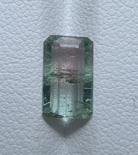 1.8Ct Natural Faceted Bi Color Tourmaline , Loose Gemstone From Afghanistan - Picture 6 of 14