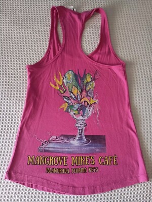 Mangrove Mike's Cafe Islamorada Ladies Racer Back Tank Top Small