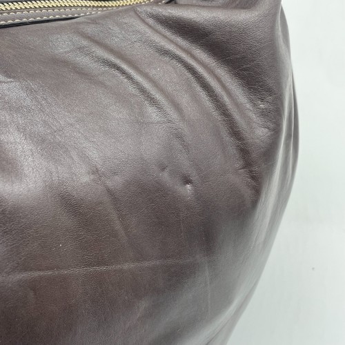 Gucci Hobo Bolso de Hombro Bolso de Mano Cresta Logo Cinta Cuero Marrón 181492 Auténtico - Imagen 22 de 24