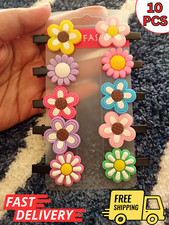 10Pcs/set Baby Girls Kids Cute Hair Clip Flower Clips Random Color Barrettes