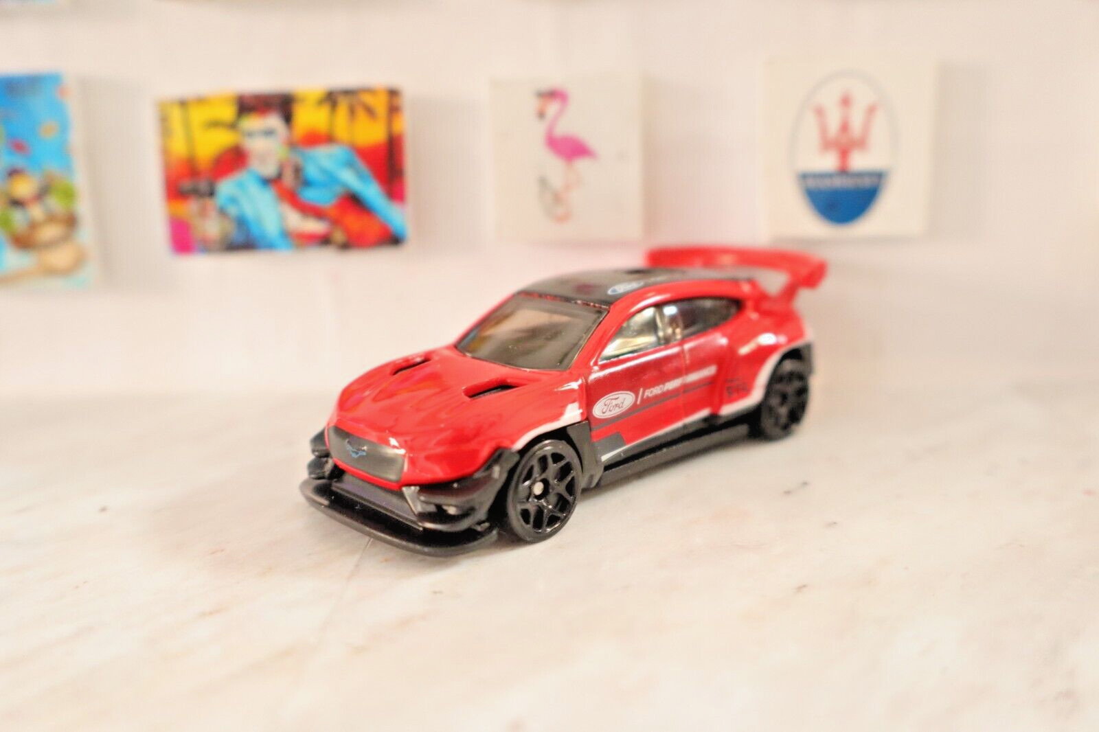 ✅ Hot Wheels Ford  Mustang Mach-E 1400 Red