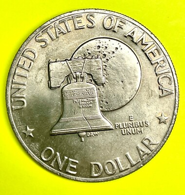 1776 -1976 Eisenhower Liberty Bell Moon Silver Dollar U.S.