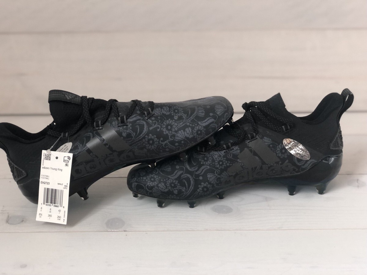 グローブ ADIDAS ADIZERO REIGN YING YANG 27.0 NEW! Adidas Adizero Reign Young King Floral Black Cleats