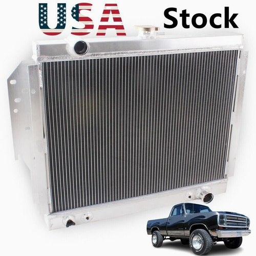 For 79-93 Dodge D150 D250 D350 W150 W250 Ram 5.2 5.9L V8 3 Row Aluminum ...
