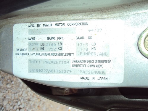 Starter MAZDA 626 88 89 90 91 92 OEM TESTED REPLACEMENT - Picture 2 of 6
