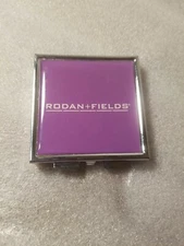 Rodan + Fields Compact Mirror Purple R + F Makeup Purse Mirror 