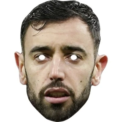 FUNKYBUNKY Bruno Fernandes Football Celebrity Card Face Mask - Ready To Wear - Fancy Dress