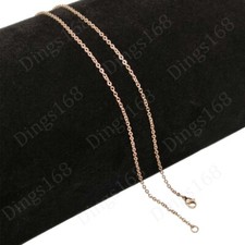 Solid Men Womens 18K Rose Gold Filled 24inch 2mm Rolo Cable Chain Necklace G146R