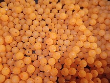 6mm Walleye Rig Custom Beads 100pk,250pk,500pk,1,000pk BLAZE ORANGE SUPER UV