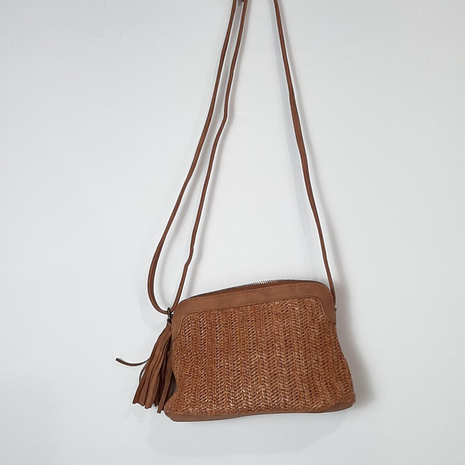 Sun N Sand Women's Straw Woven Crossbody Bag Brow… - image 3