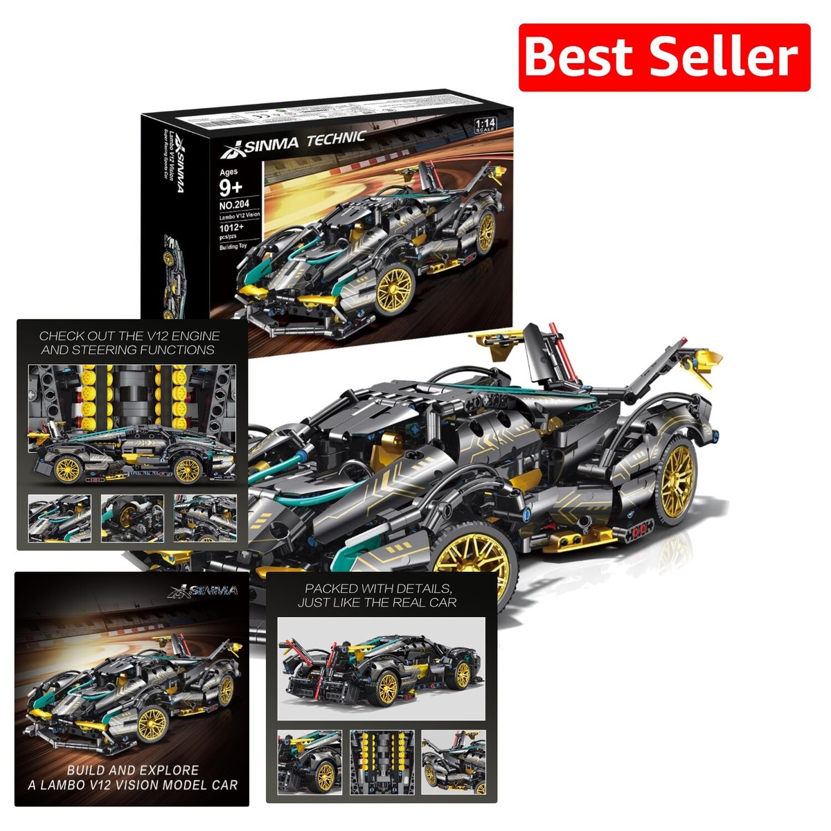 【新品】 Look Smart LS515 Lamborghini  V12 LOOKSMART LS515 Масштаб 1/43 | LAMBORGHINI LAMBO V12 VISION