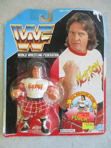 SEALED MOC VTG 1990 WWF ROWDY RODDY PIPER PIPER PU...