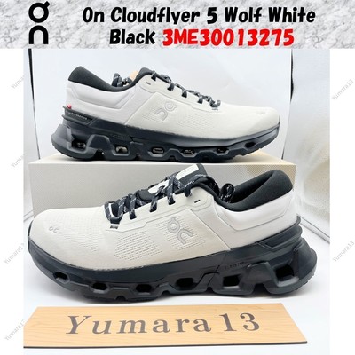 On Cloudflyer 5 Wolf White Black 3ME30013275 Men's Size