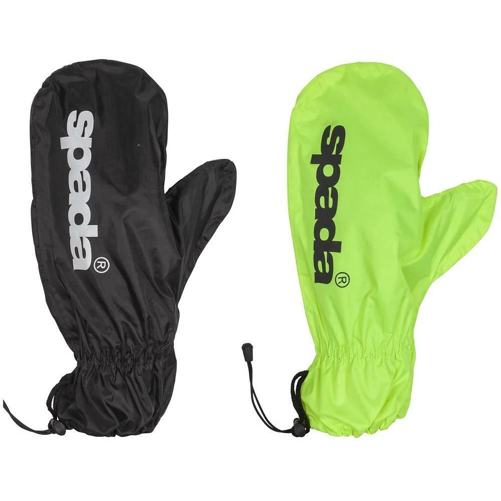 Spada Waterproof Motorcycle Over Mitts Motorbike Over Gloves Elasticated  Black