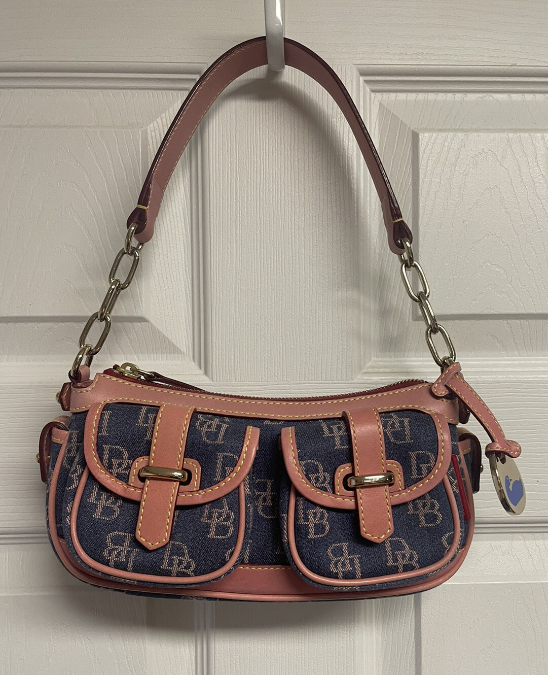 Dooney & Bourke Denim Pink Small Banana Bag eBay