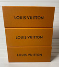 Louis Vuitton Orange Cardboard Perfume Gift Empty Boxes Only 3PK