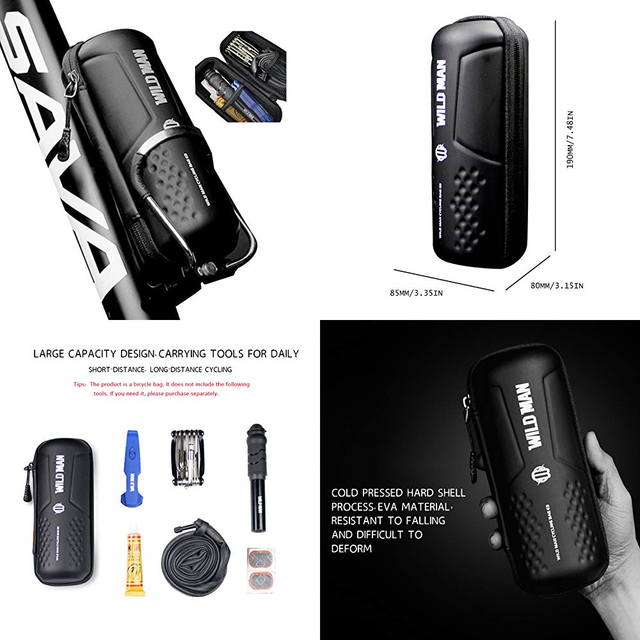 Bicycle Bike Storage Bag For Cycling Repair Tool W Water Bottle Cage