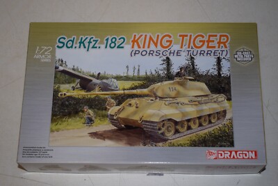 Dragon 7231 Sd.Kfz.182 King Tiger Porsche w/ Die-Cast Metal pts 1:72 NEU mit OVP
