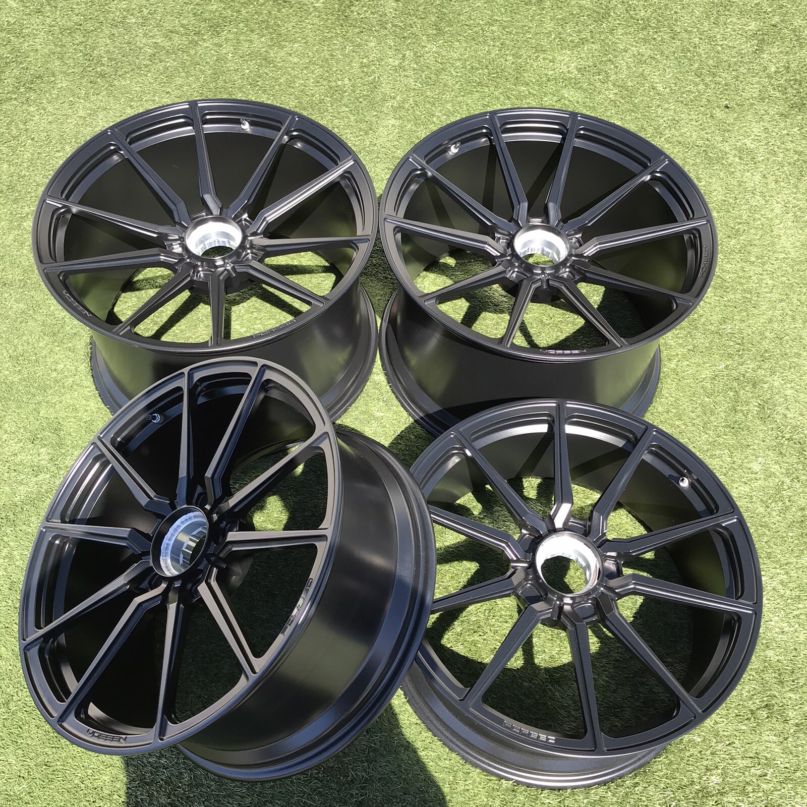 20" 21" FERRARI LA Ferrari RIMS VOSSEN FORGED SET 4 BLACK TPMS 21 20 WHEELS