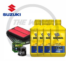 Kit tagliando Bardahl XTM Synt 15W50 filtro olio aria Suzuki GSF Bandit 600/1200