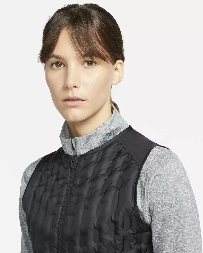 NIKE THERMA FIT ADV AEROLOFT RUNNING GILET VEST SIZE S (DD6063 010) BLACK - Image 3 of 4