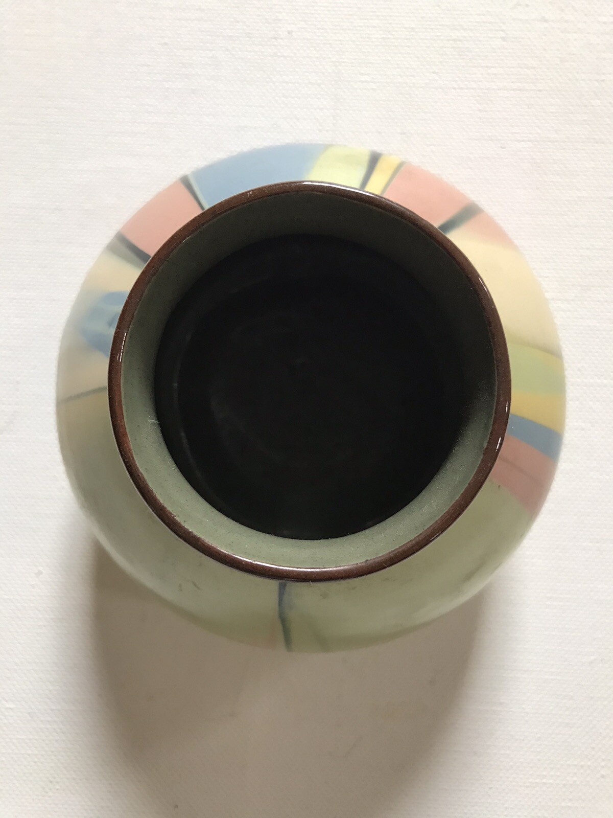 Babbacombe Pottery Colour Splash Vase Barrett Priddow Torquay, Devon England