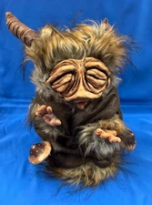 OOAK Artist Creature 11" Figure Woodland Forest Mushroom Forager Furry