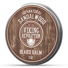 Viking Revolution Sandalwood Beard Balm - Beard Butter with Argan Oil, Beard Sof