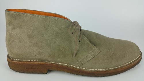 Polo Ralph Lauren Herren 13 Chukka Stiefeletten Hellbraun Wildleder Kreppsohle Loden Schuhe - Bild 9 von 12