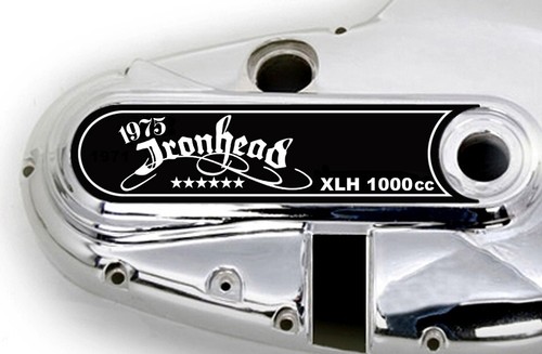 CUSTOM DIE CUT DECAL KIT "1975" FOR IRONHEAD PRIMARY COVER FITS '71 TO '76