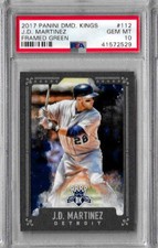 2017 Panini Diamond Kings J.D. Martinez Framed Green Gem Mint PSA 10