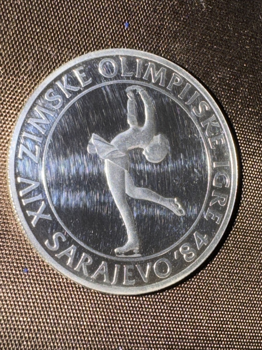 YUGOSLAVIA 1983 Silver .925 Coin 100 Dinars KM# 98 XIV OLYMPIC WINTER GAMES  | eBay