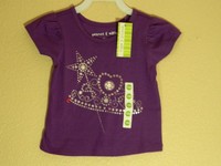 Peanut & Ollie Baby Girls Shirt Top, Purple With Shiny Sliver Design Sz 12m Peanut & Ollie Baby Girls Shirt Top, Purple With Shiny Sliver Design Sz 12m