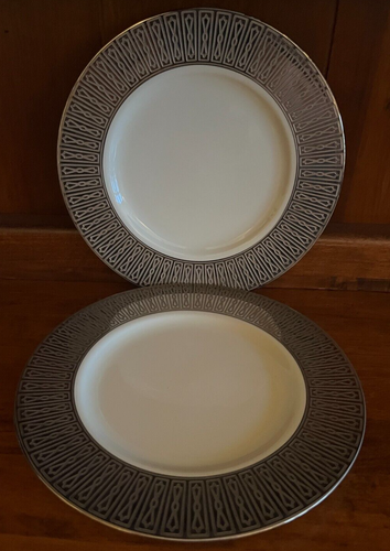 Lenox Tuxedo Platinum Accent Luncheon Plate Set of 2 Presidential Collection