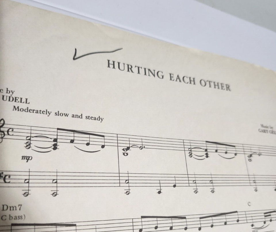 The Carpenters Hurting Each Other Karen & Richard Sheet Music 1972
