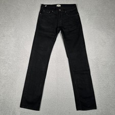 Hart n Dagger Jeans Mens 33x35 Black Slim Fit Bon Jovi Denim Casual Made in USA