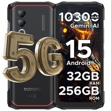 DOOGEE Blade 20 Turbo 5G Rugged Phone Unlocked, 32GB+256GB 10300mAh Android 15